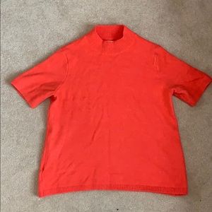 Loft coral wool-blend sweater